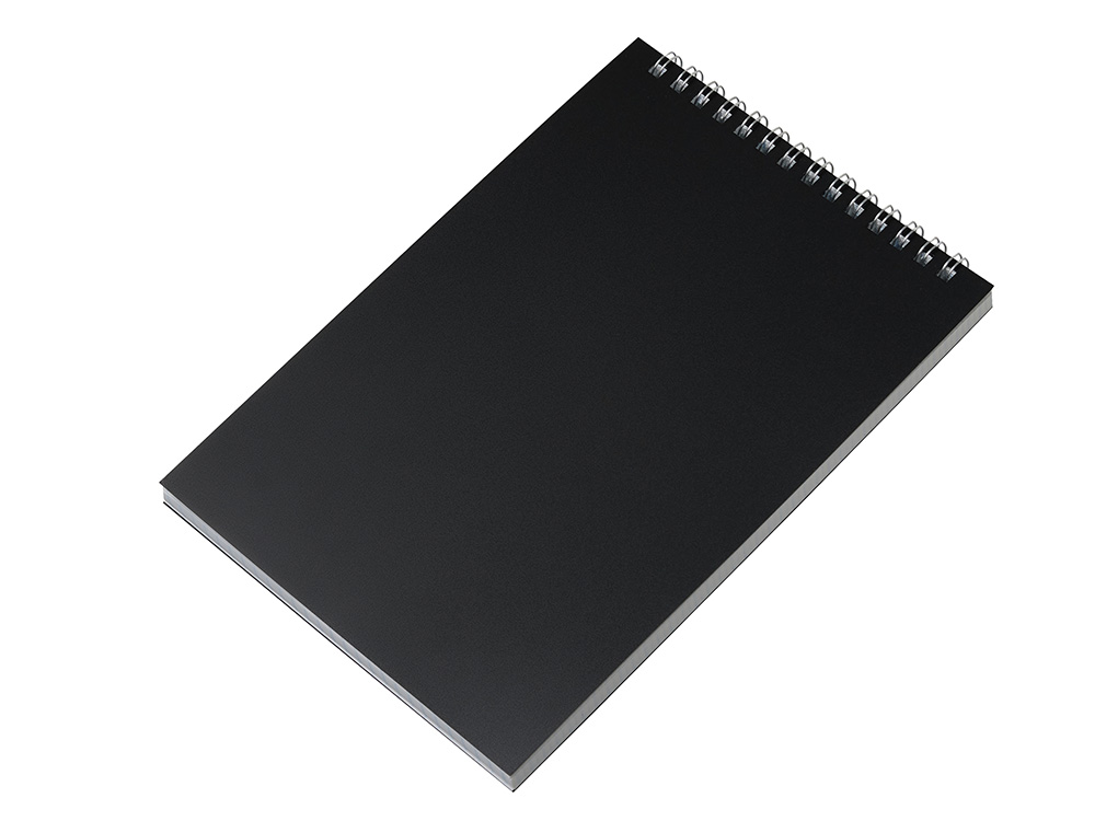 Блокнот на пружине в пластиковой обложке А5, синий