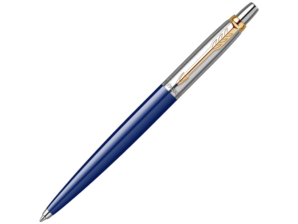 Шариковая ручка Parker Jotter K160, цвет: Black/GT, стержень: F, цвет чернил: blue, в подарочной упаковке.