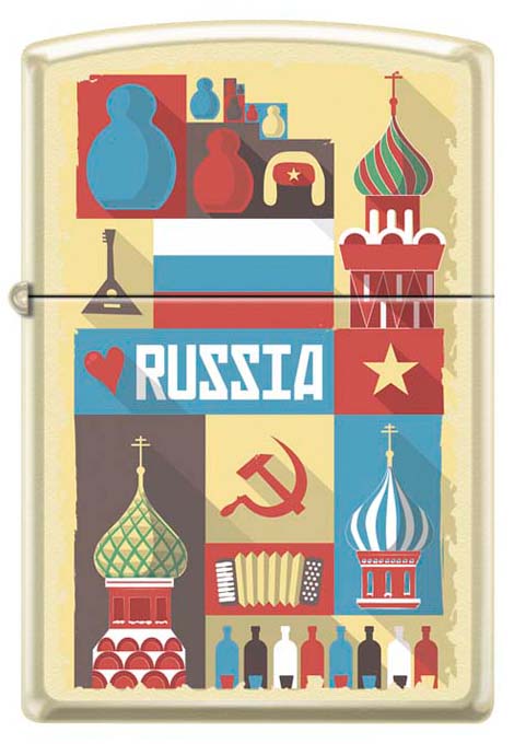 Зажигалка ZIPPO Открытка из России ,216 RUSSIAN POSTCARD