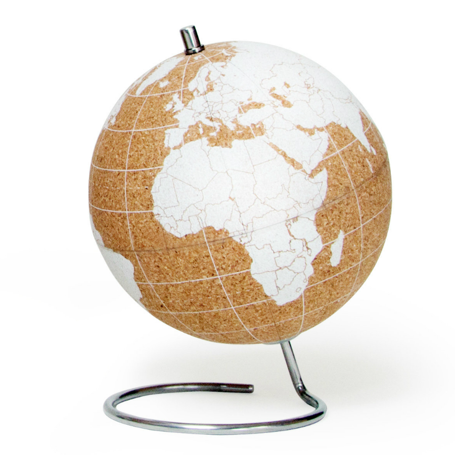 Глобус cork globe, белый, D14 см