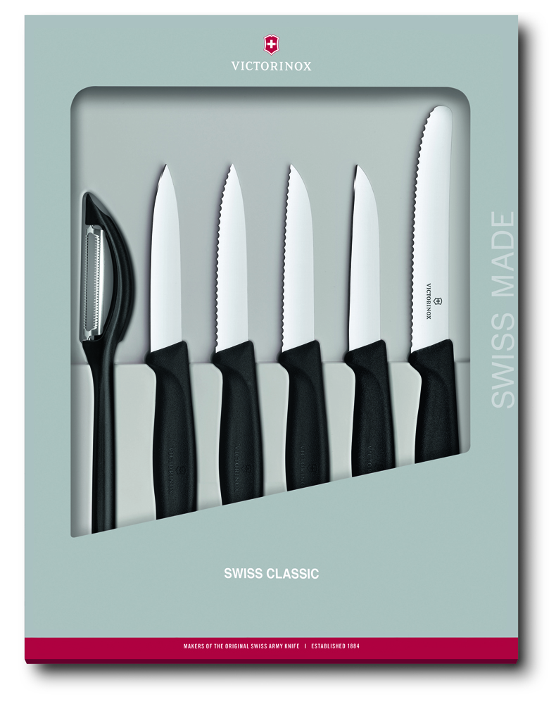 Набор из 6 кухонных приборов VICTORINOX Swiss Classic: 5 ножей ,6.7113.6G