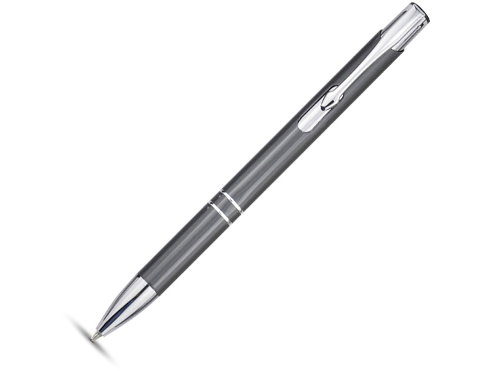 Алюминиевая шариковая кнопочная ручка Moneta, черные чернила, фуксия