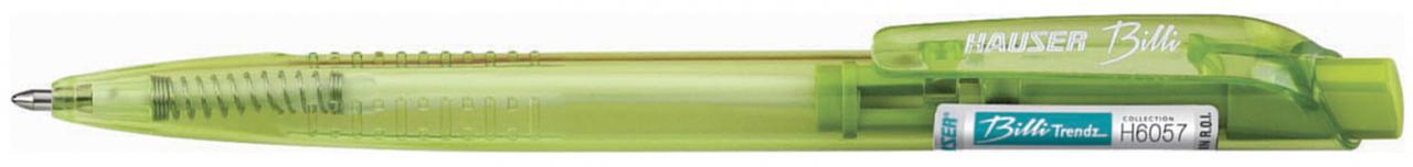 Шариковая ручка Hauser Billi Trendz ,H6056T-lightgreen