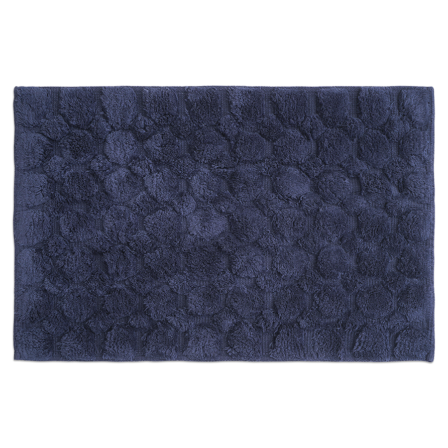 Коврик для ванной bubbles темно-синего цвета из коллекции essential, 50х80 см