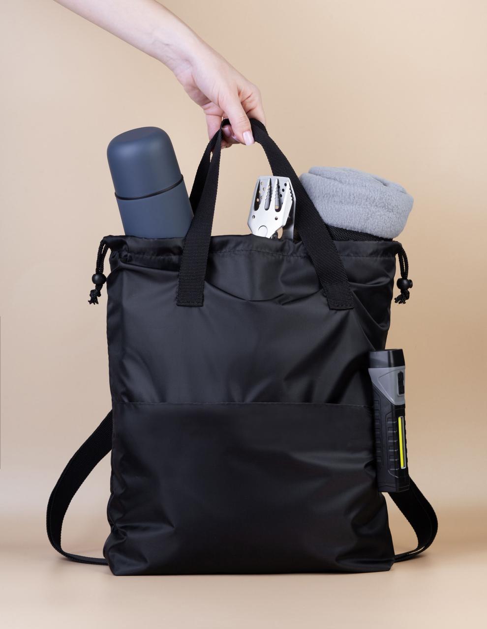 Сумка-рюкзак Carry, серый с бирюзовым