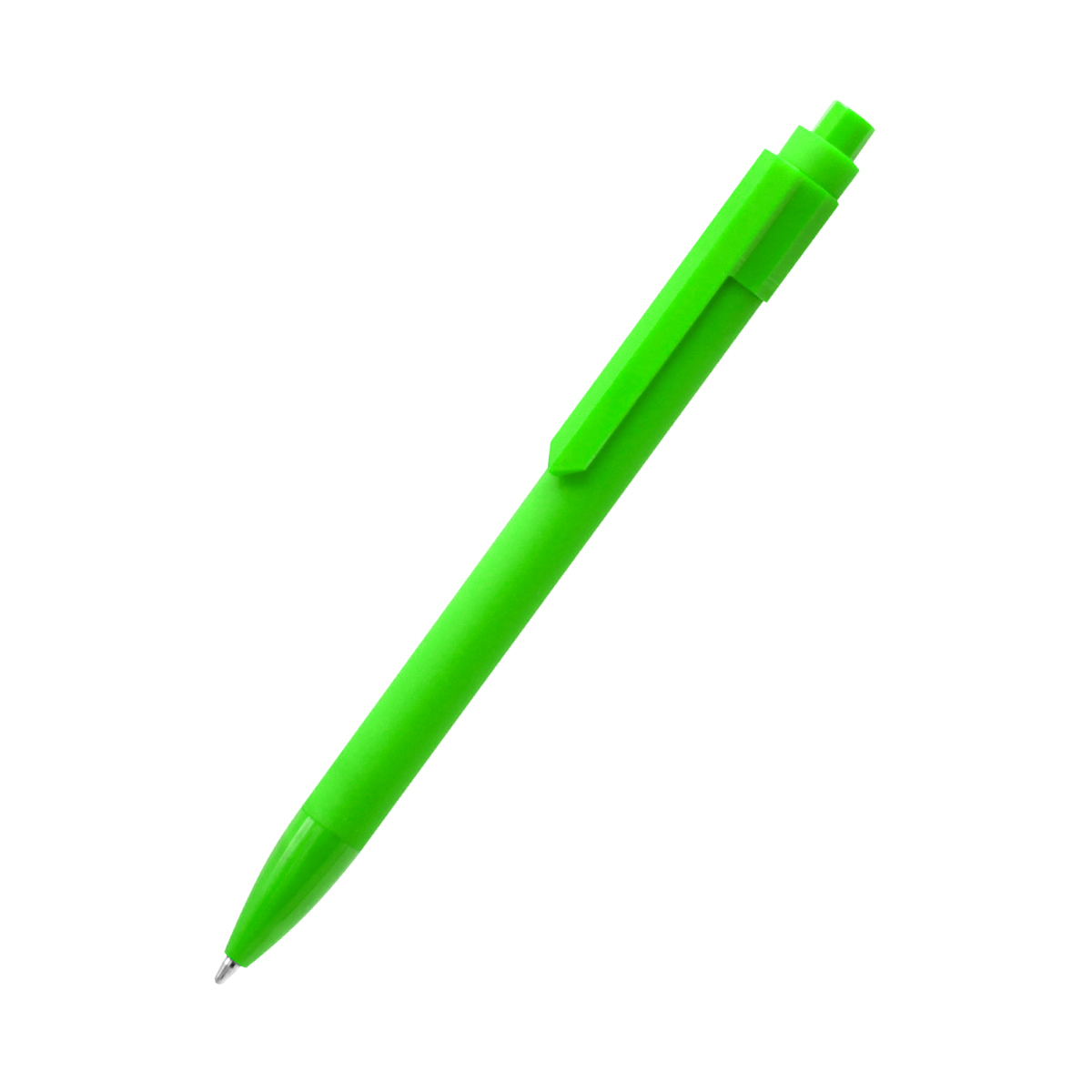 Ручка пластиковая Pit Soft софт-тач, желтая