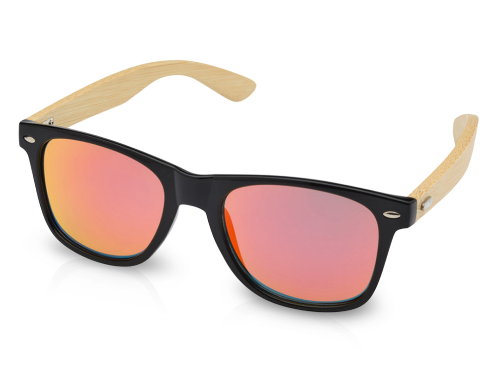 Солнцезащитные очки Hue с бамбуковыми дужками - Серебристый