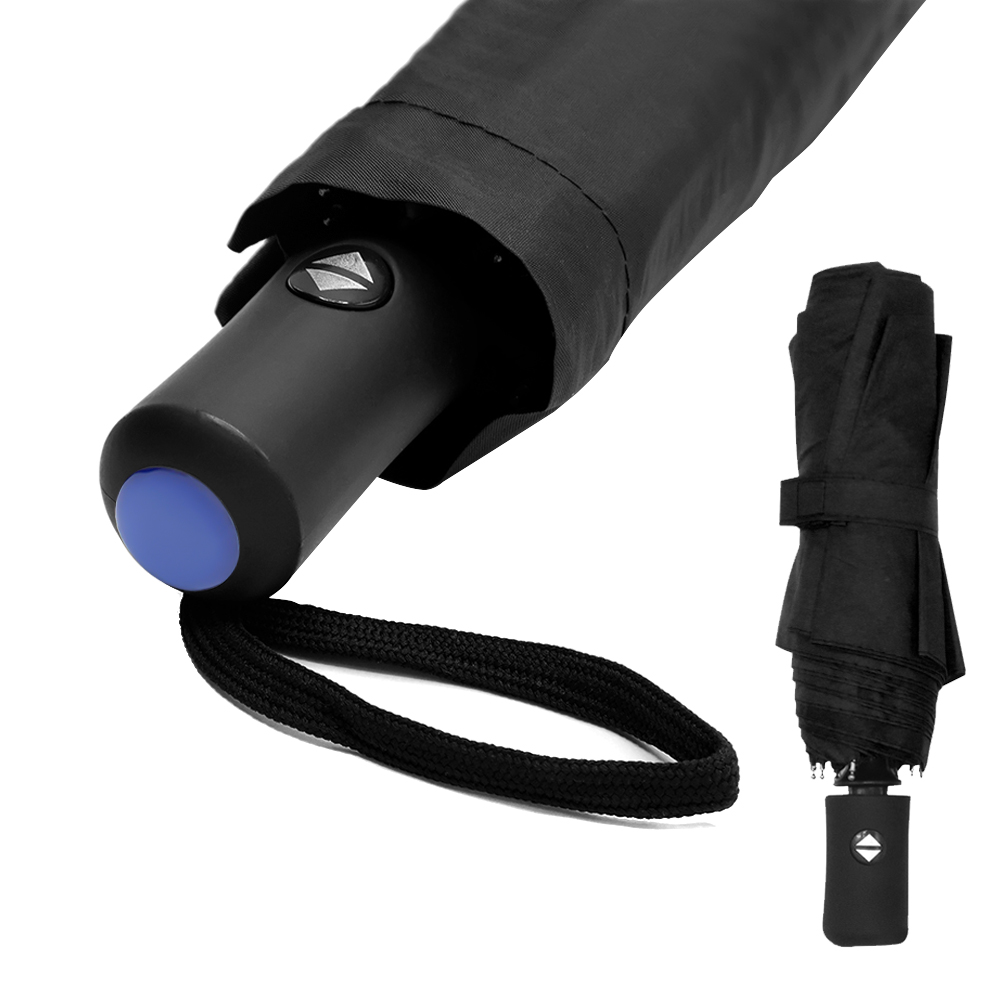 Автоматический противоштормовой зонт Vortex To Go, чёрный/чёрный