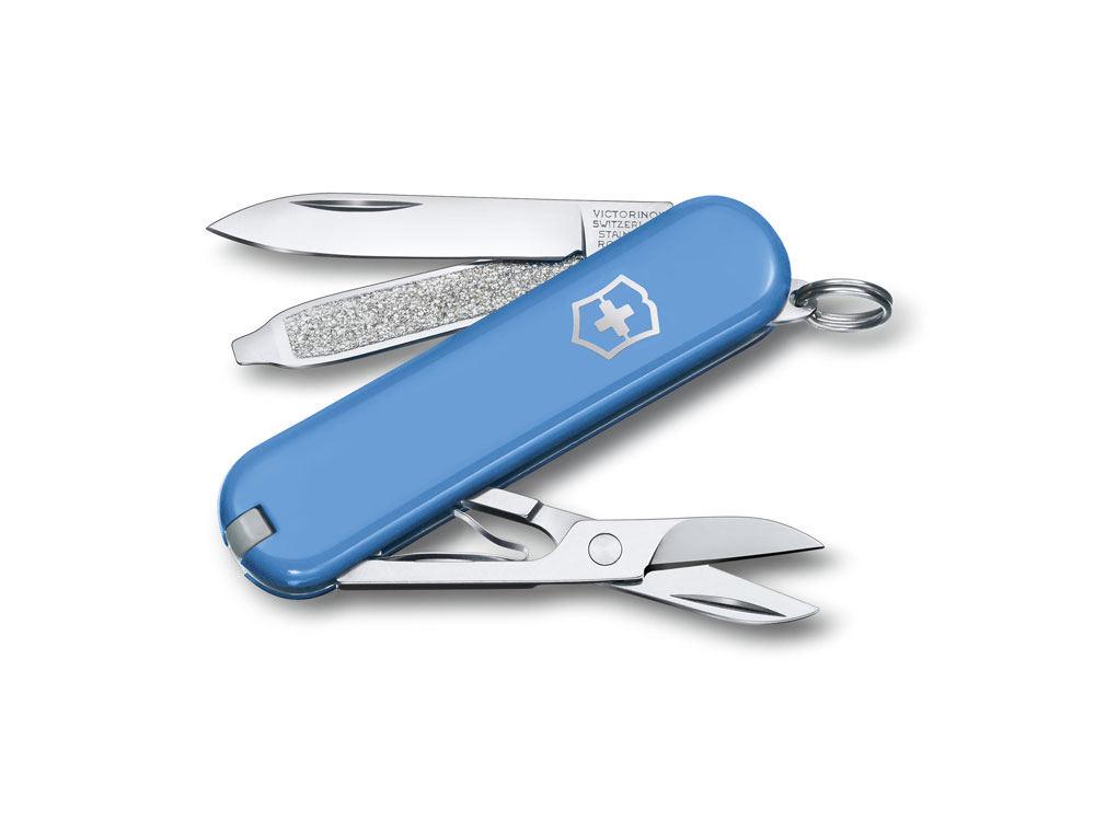 Нож-брелок VICTORINOX Classic SD Colors Mango Tango, 58 мм, 7 функций, оранжевый