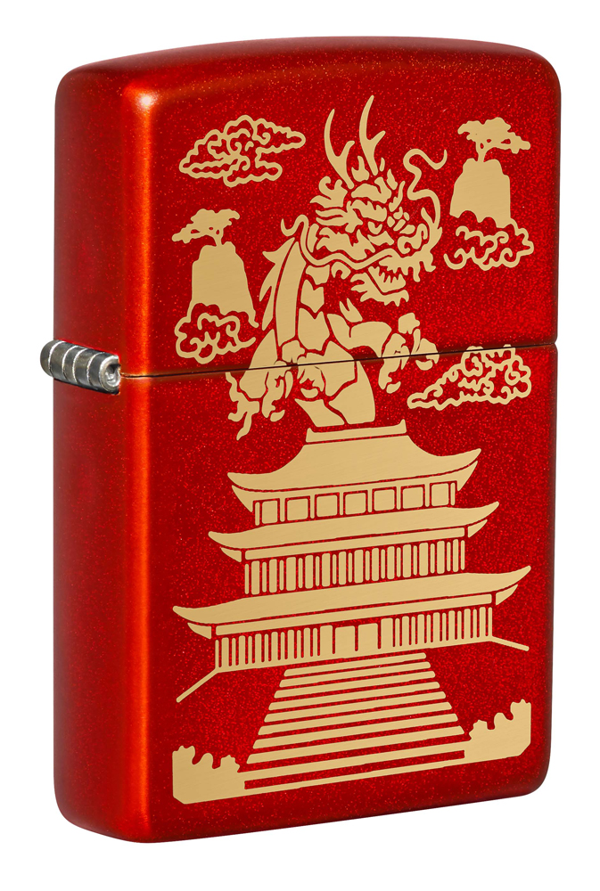 Зажигалка ZIPPO Eastern Design с покрытием Metallic Red ,49517