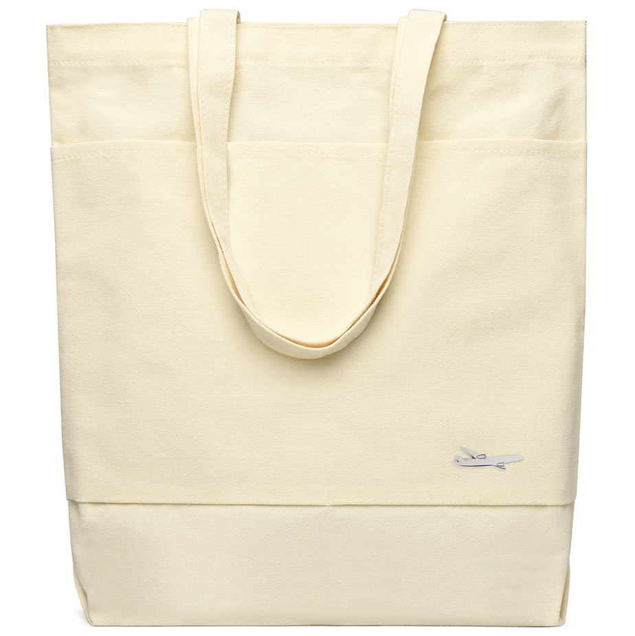 Сумка для покупок JETTA 325 г/м² с шильдом - фура, натуральный