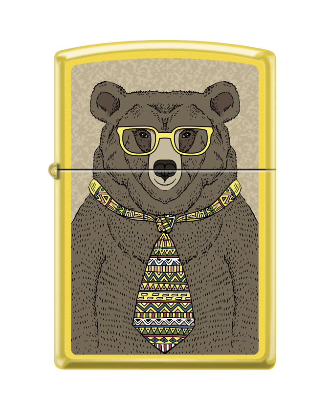 Зажигалка ZIPPO Медведь c с покрытием Lemon™ ,24839_bear