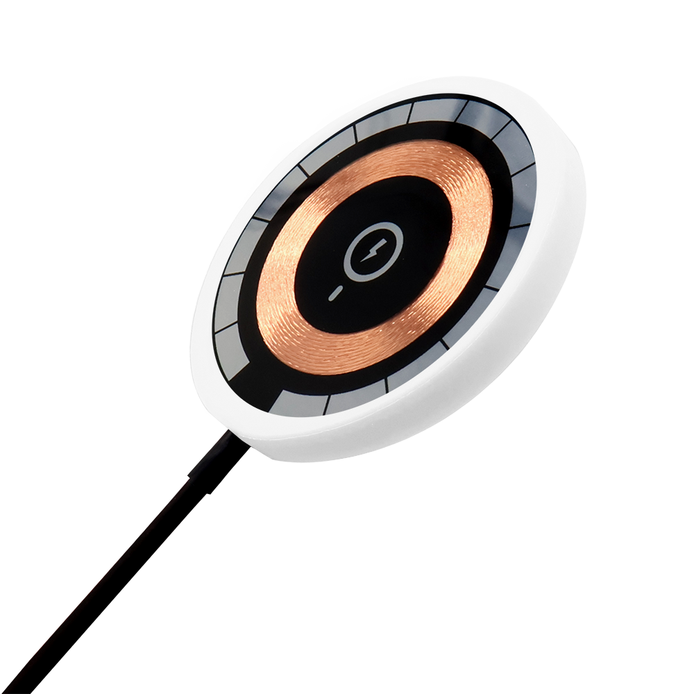 Беспроводное магнитное зарядное устройство Aphia 15W To Go, черный/белый