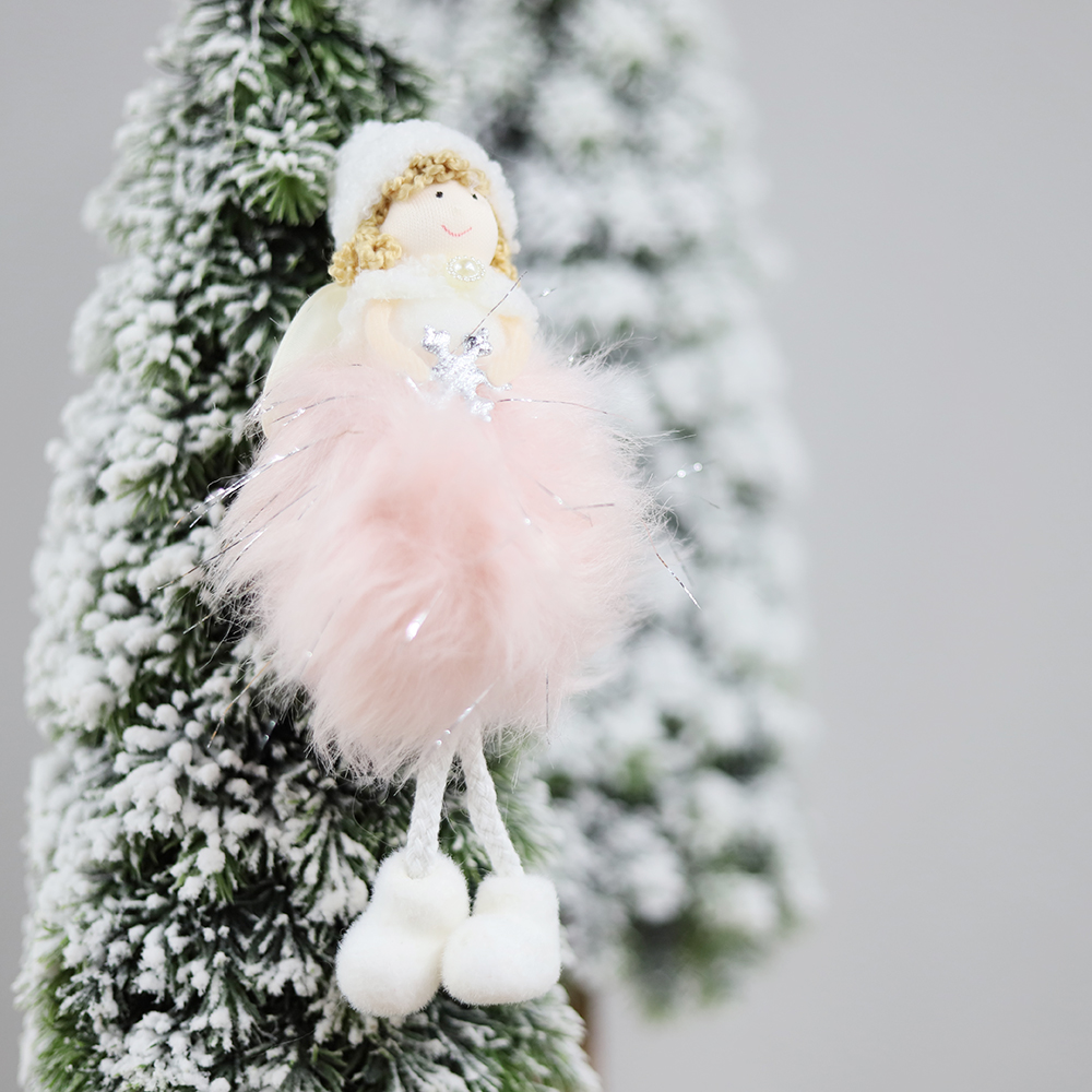 Новогоднее украшение рождественский ангел Брайтенс, белый