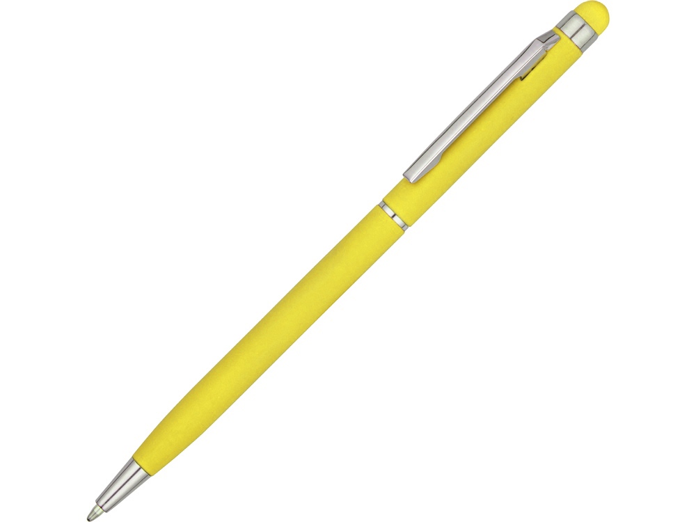 Ручка-стилус шариковая Jucy Soft с покрытием soft touch, бирюзовый