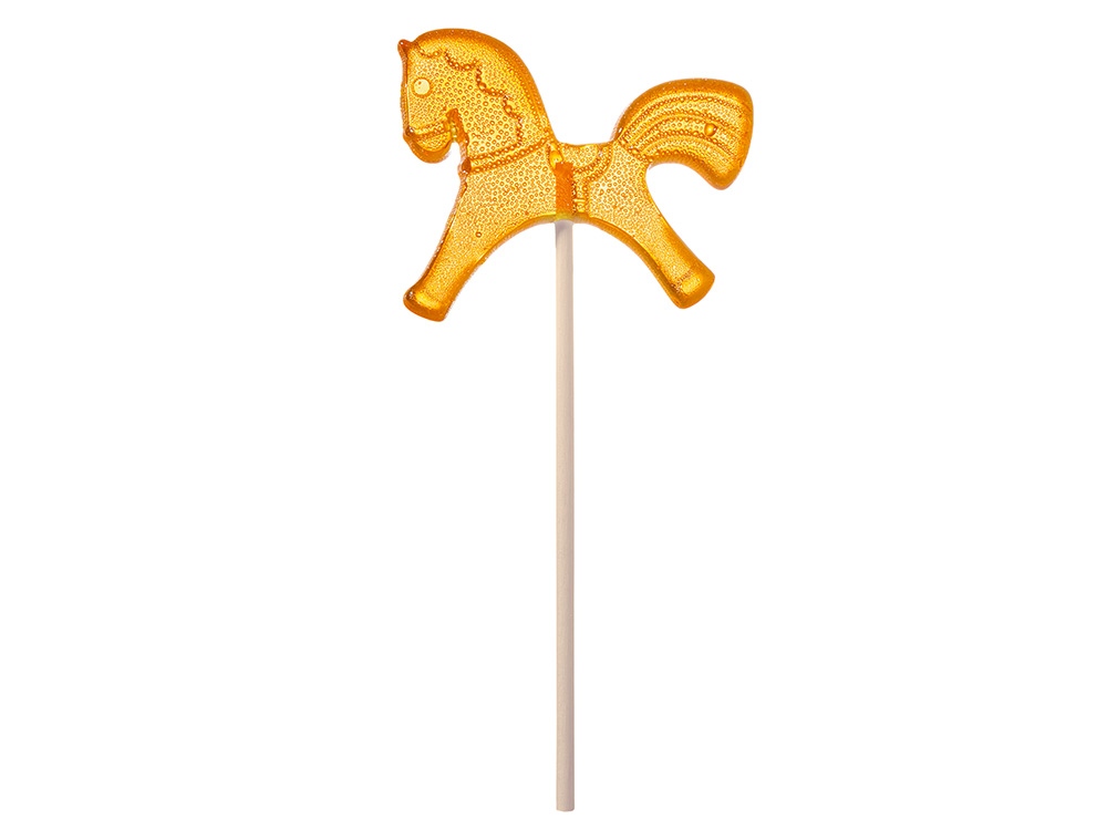 Леденец Лошадка, красный со вкусом вишни, 21 гр.