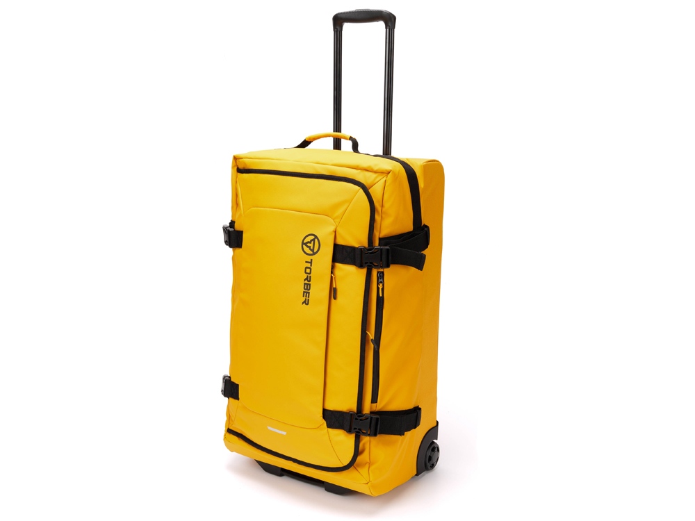 Сумка на колесах TORBER Mobi, чёрный, полиэстер 900D с PU покрытием, 70 х 41 х 28,5 см, 81 л