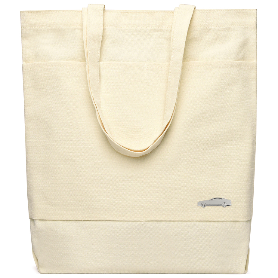 Сумка для покупок JETTA 325 г/м² с шильдом - фура, натуральный