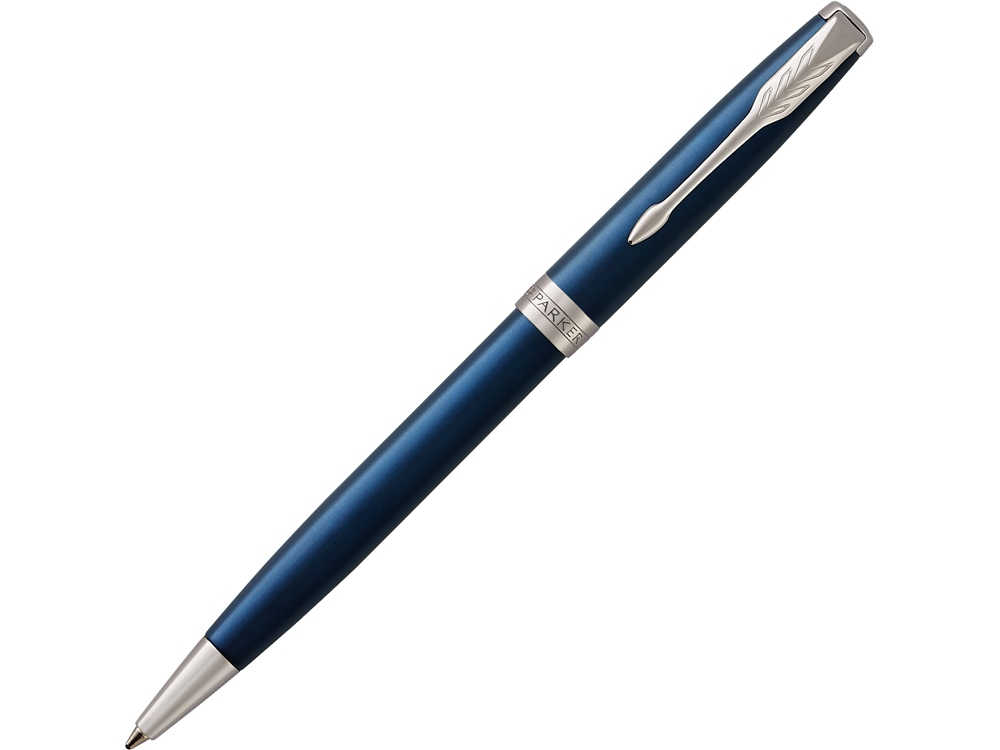 Ручка шариковая Parker Sonnet Core Subtle Blue CT, синий/серебристый