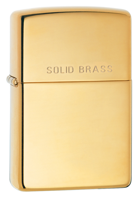 Зажигалка ZIPPO Classic с покрытием High Polish Brass ,254