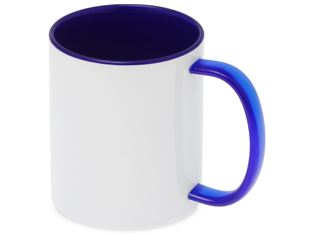 Керамическая кружка со стеклянной ручкой для сублимации Charm, черный