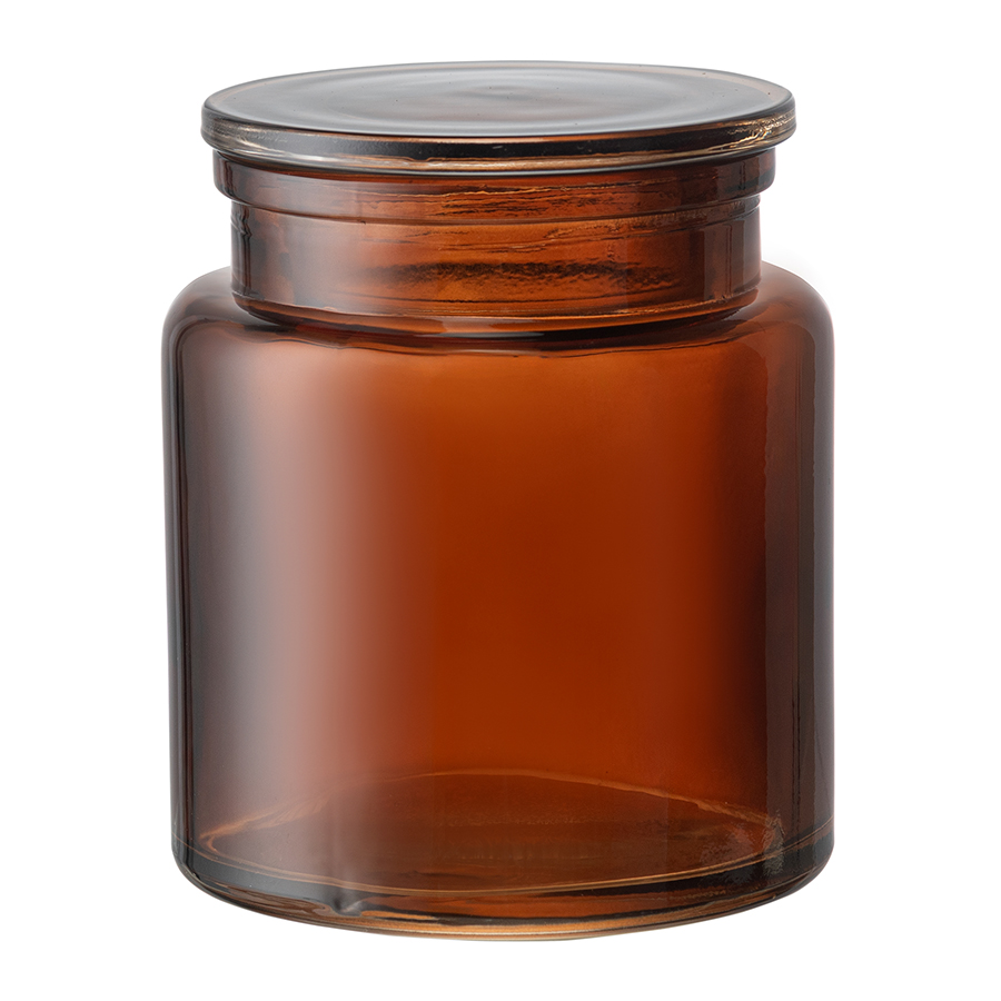 Банка для хранения amber, темно-янтарная