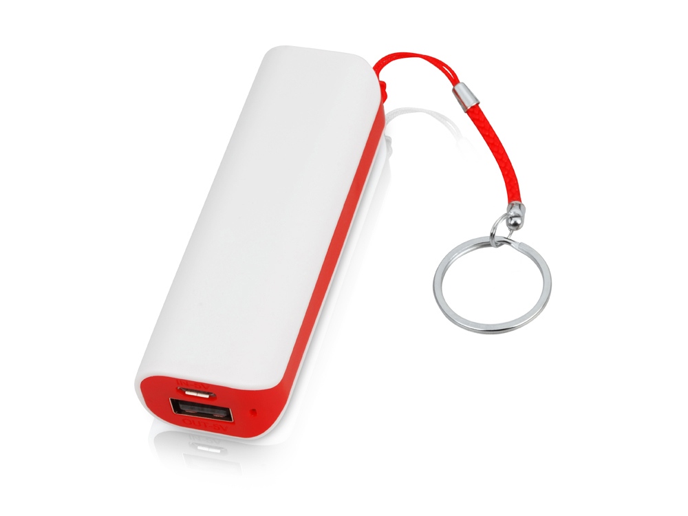 Портативное зарядное устройство (power bank) Basis, 2000 mAh, белый/фиолетовый