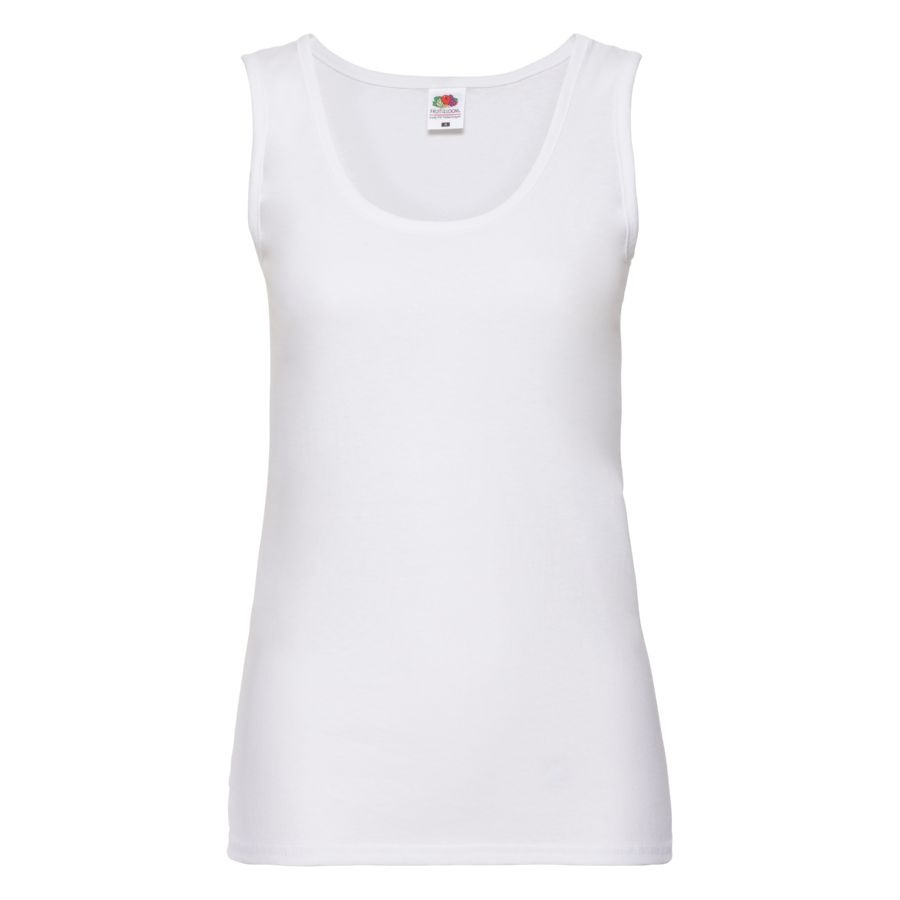 Майка женская Lady-Fit Valueweight Vest, белый,XS, 97% хлопок,3%полиэстер, 165 г/м2