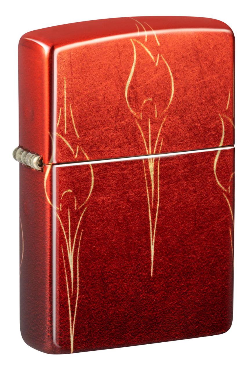 Зажигалка ZIPPO Ombre Flames с покрытием 540 Tumbled Brass ,48510