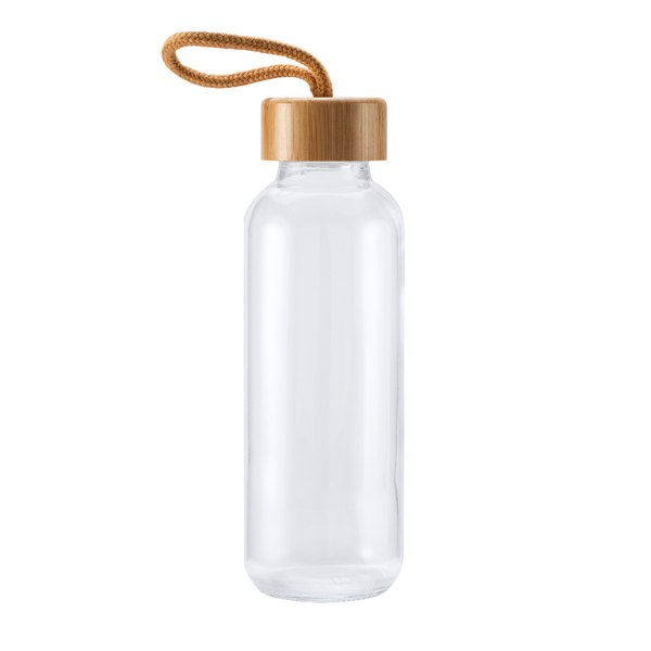 Стеклянная бутылка TRILBY 450 мл, прозрачный/бежевый