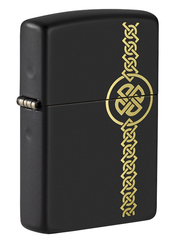 Зажигалка ZIPPO Celtic Design с покрытием Black Matte ,49518