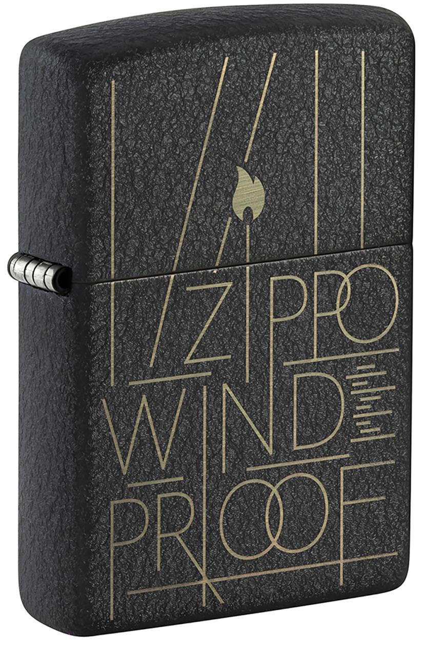 Зажигалка ZIPPO Line Art с покрытием Black Crackle™ ,46172