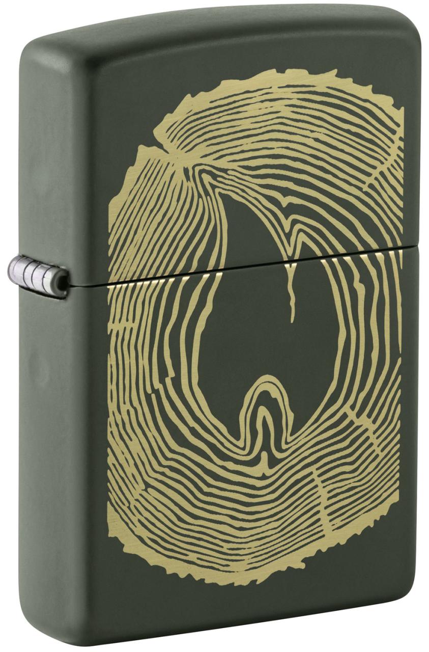 Зажигалка ZIPPO Wood Ring с покрытием Green Matte ,48959