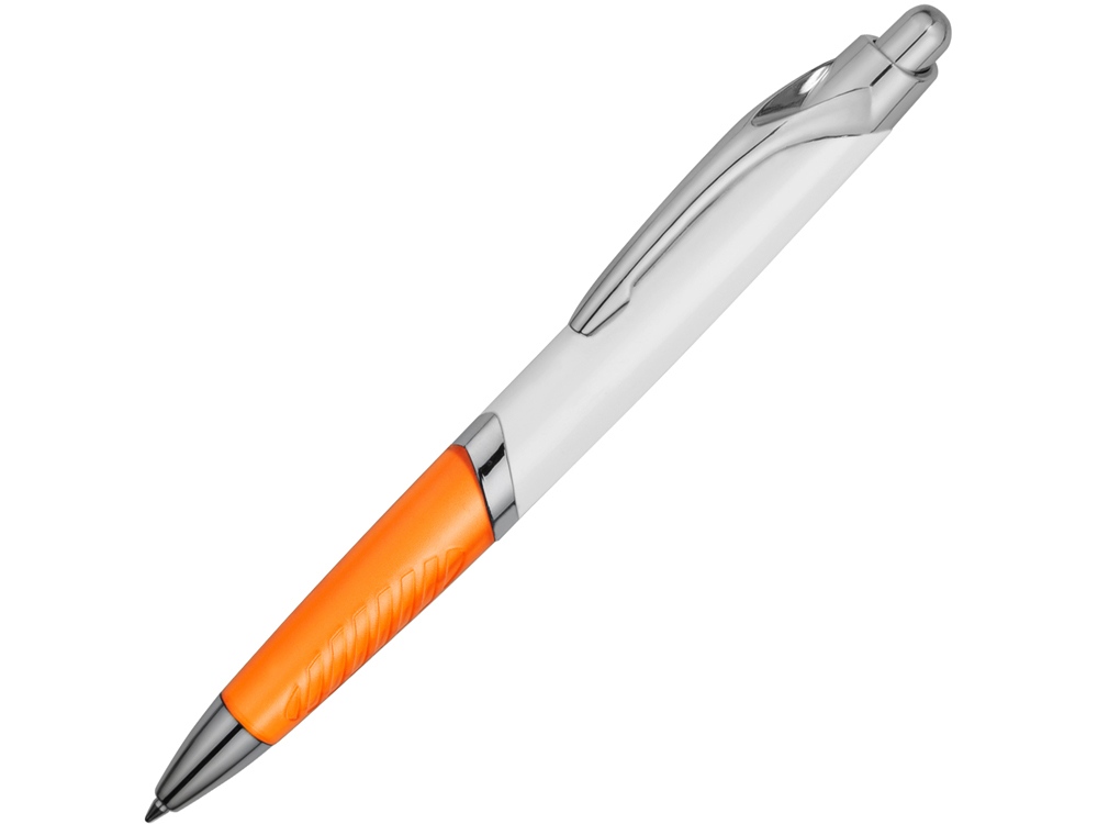 Ручка шариковая Призма, белый/зеленый