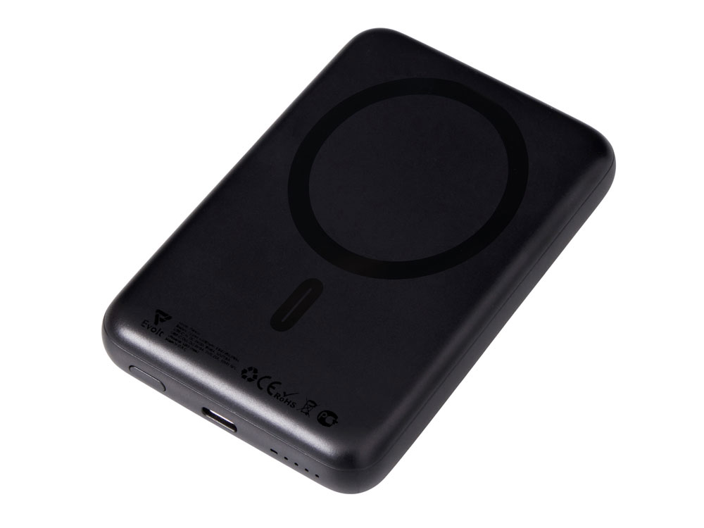 Магнитный внешний беспроводной аккумулятор Polarix, QC/PD, 10000 мАч, слоновая кость