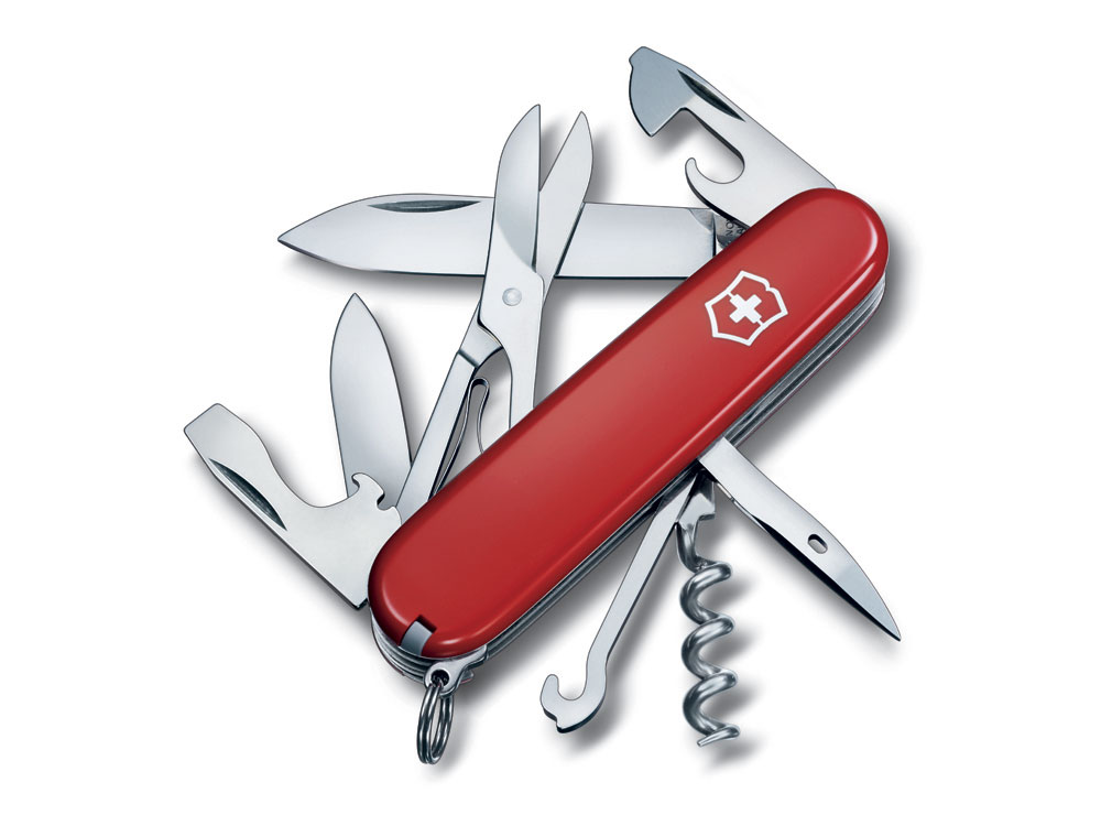 Нож перочинный VICTORINOX Climber, 91 мм, 14 функций, красный