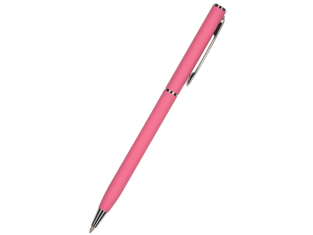 Ручка Palermo шариковая автоматическая, серый металлический корпус 0,7 мм, синяя