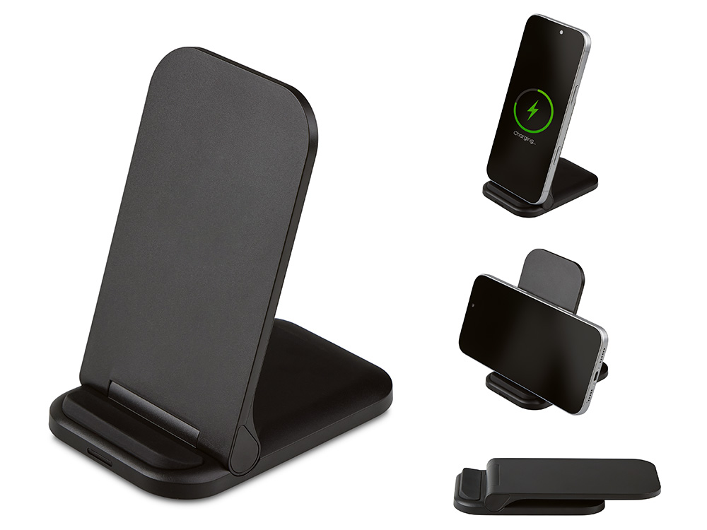 Беспроводное зарядное устройство Foldy, 15 Вт, темно-синий