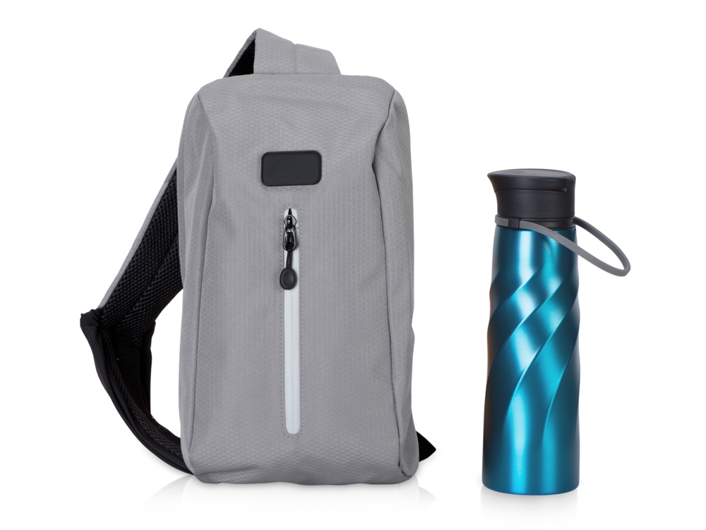 Подарочный набор с бутылкой для воды в сумке - слинге Athletic nomad, красный