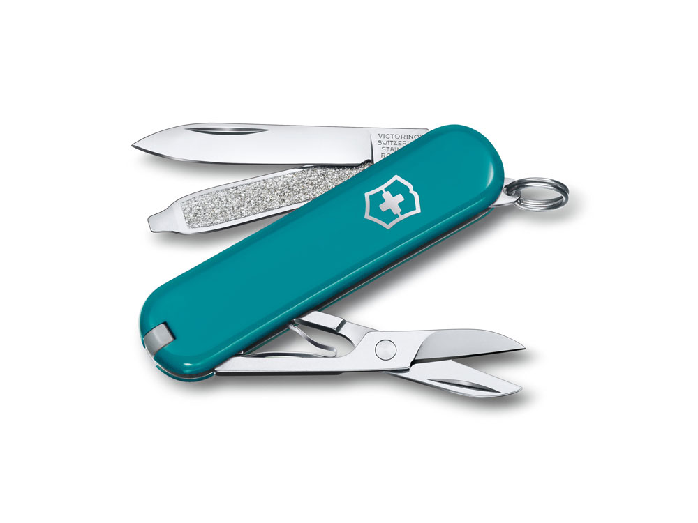 Нож-брелок VICTORINOX Classic SD Colors Mango Tango, 58 мм, 7 функций, оранжевый