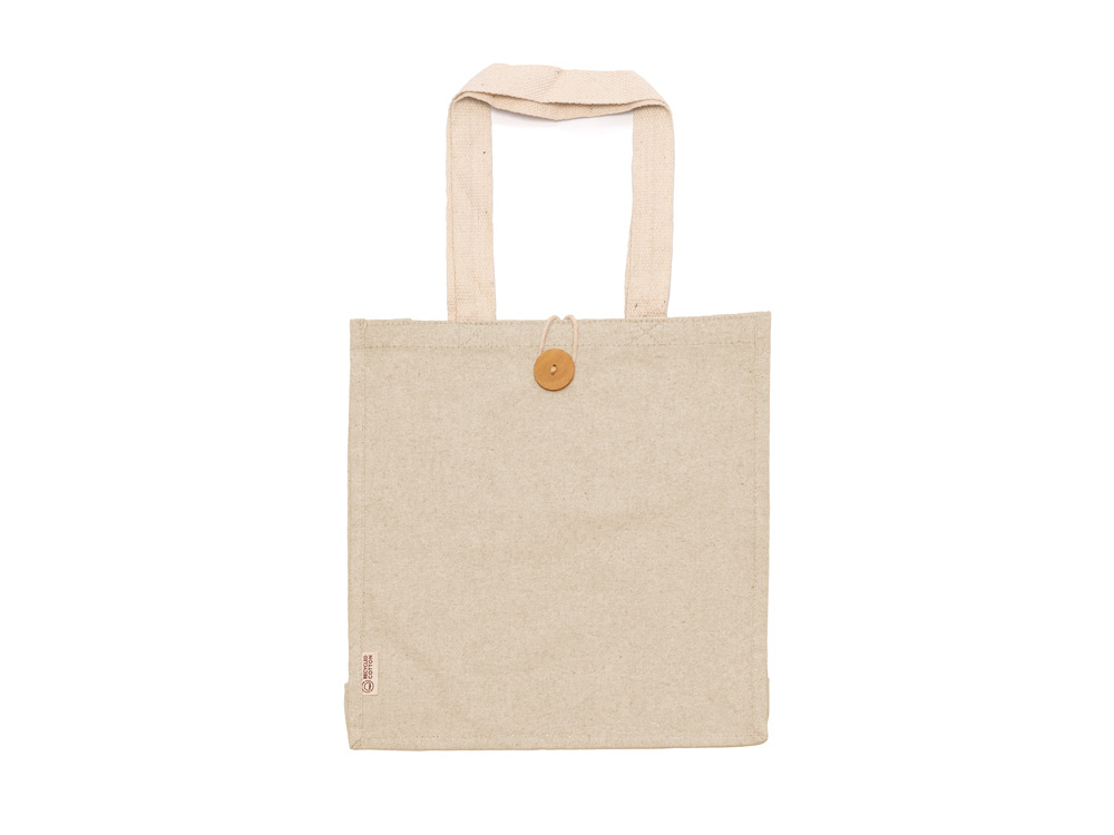 Сумка Barmer из переработанного хлопка на пуговице, черный