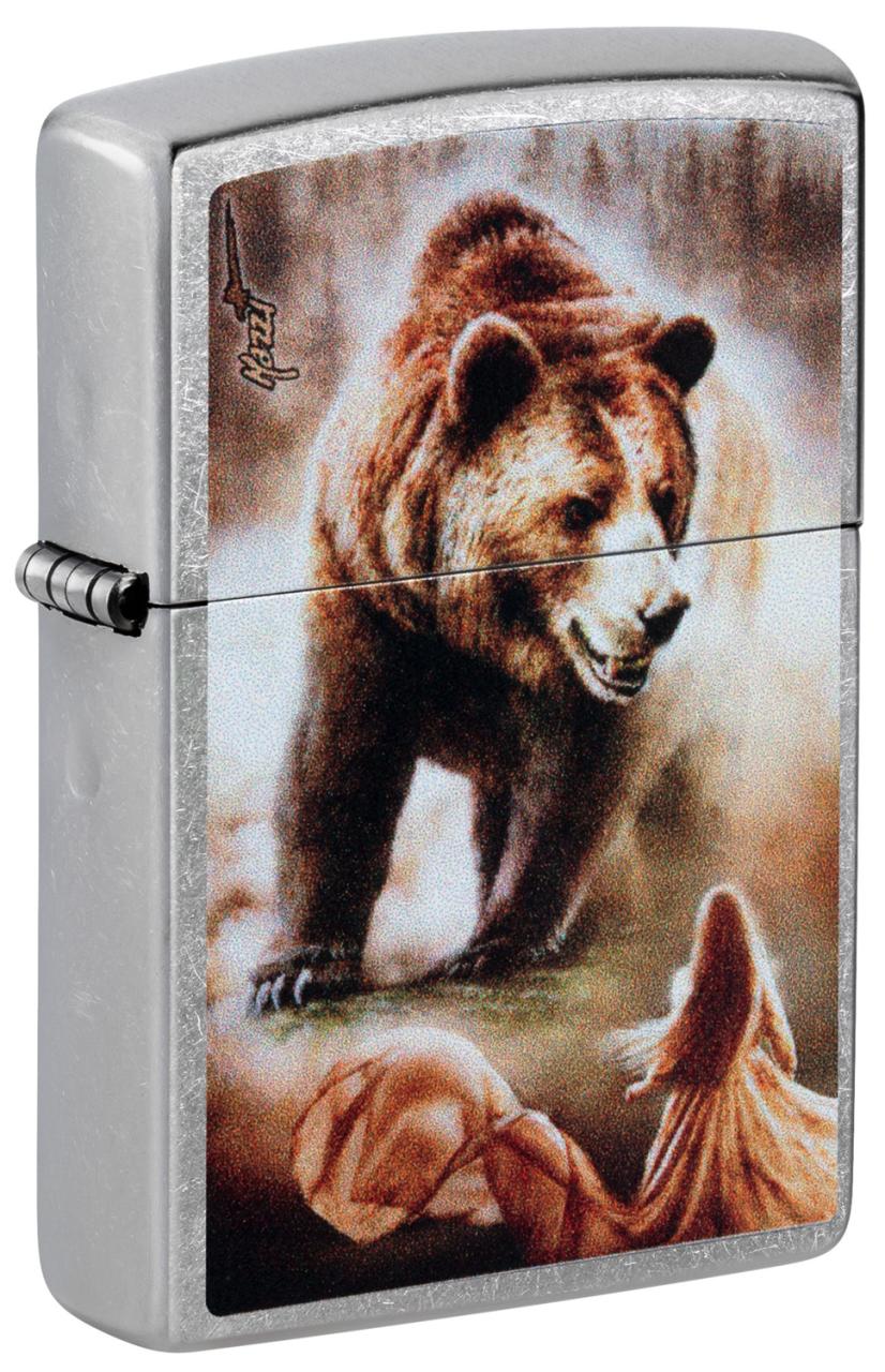 Зажигалка ZIPPO Mazzi® с покрытием Street Chrome ,48330