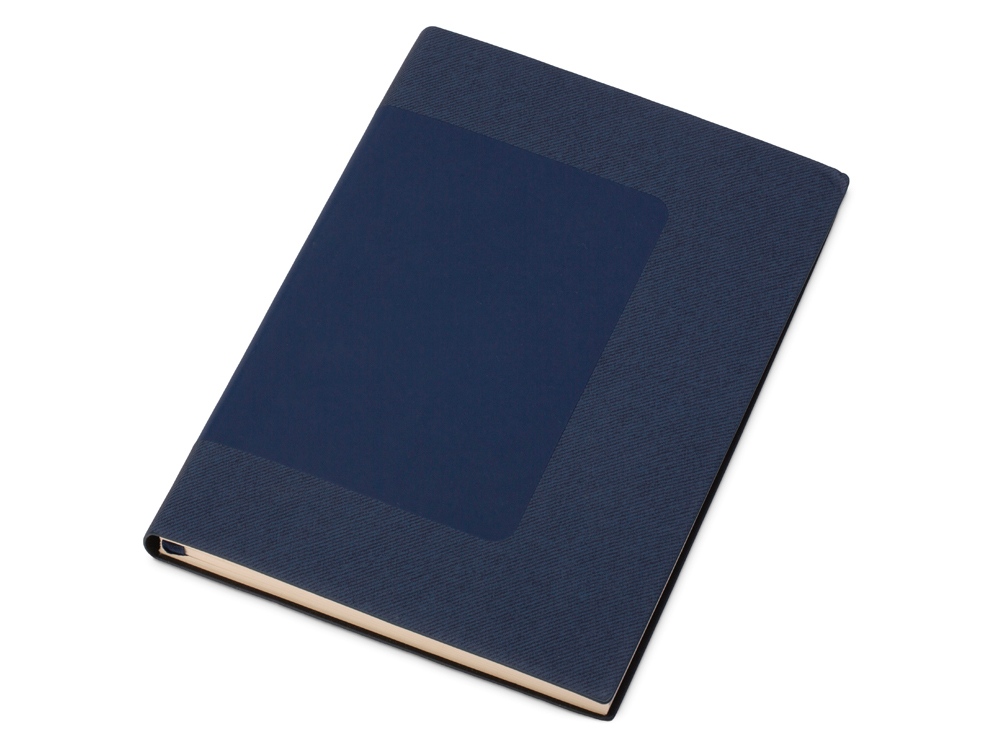 Бизнес блокнот Supreme с вставкой из софт-тача, гибкая обложка, 128 листов, серый