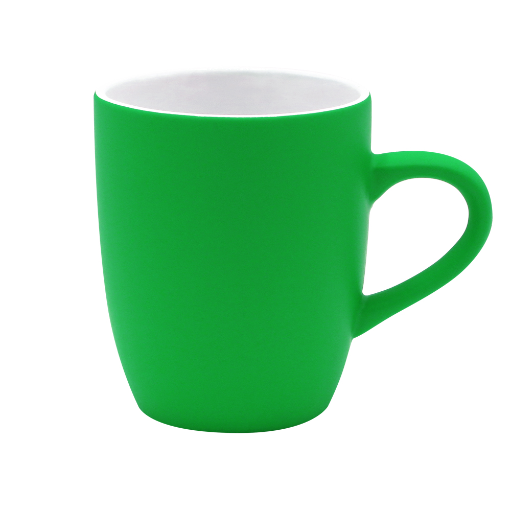 Кружка New Aurora Soft, софт тач, зеленая