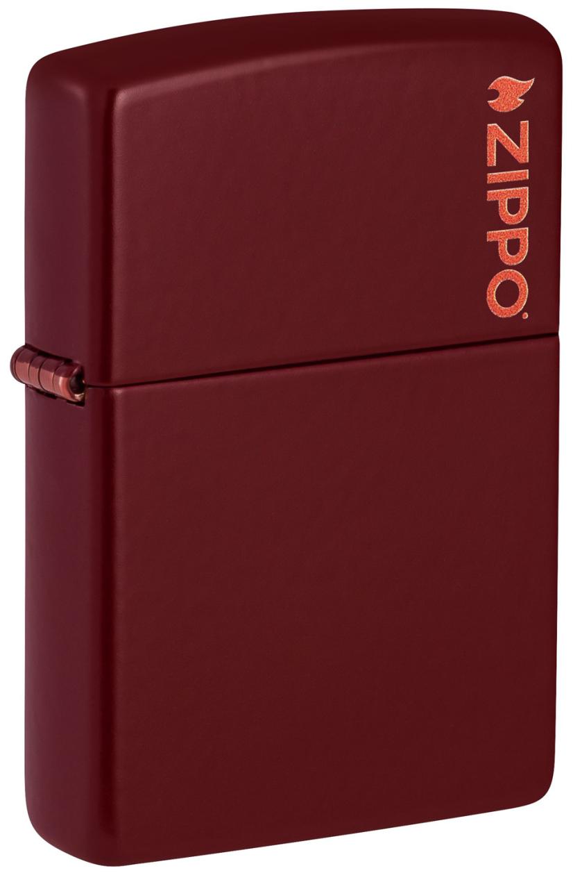 Зажигалка ZIPPO Logo с покрытием Merlot ,46021ZL