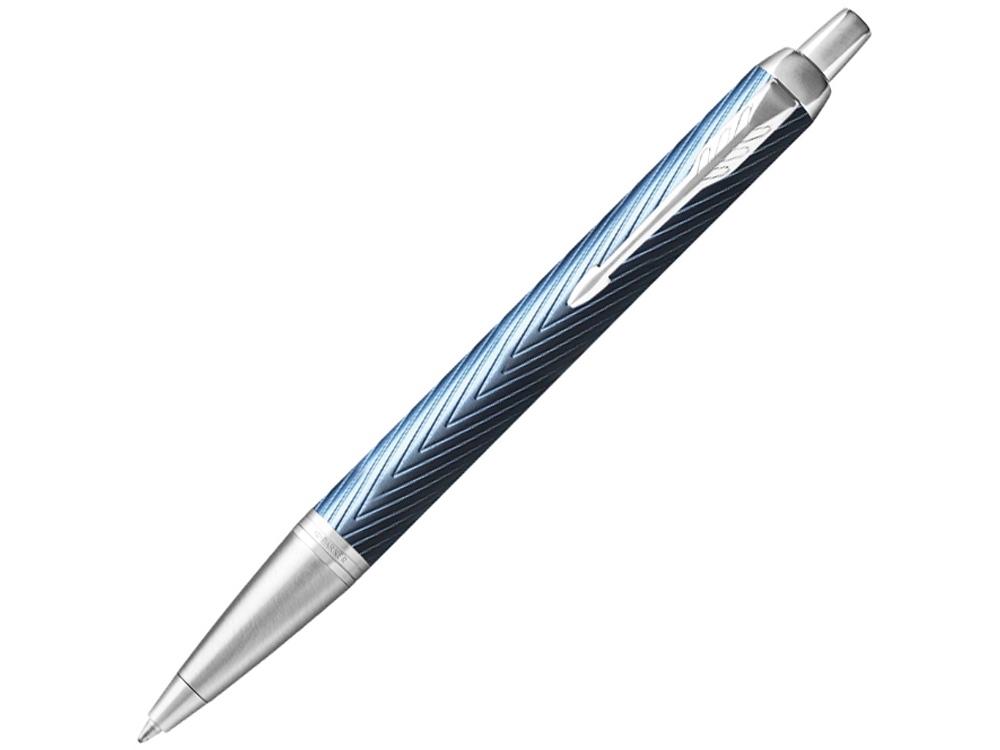 Шариковая ручка Parker IM Premium Warm Silver (grey) GT, стержень: M, цвет чернил: blue, в подарочной упаковке.