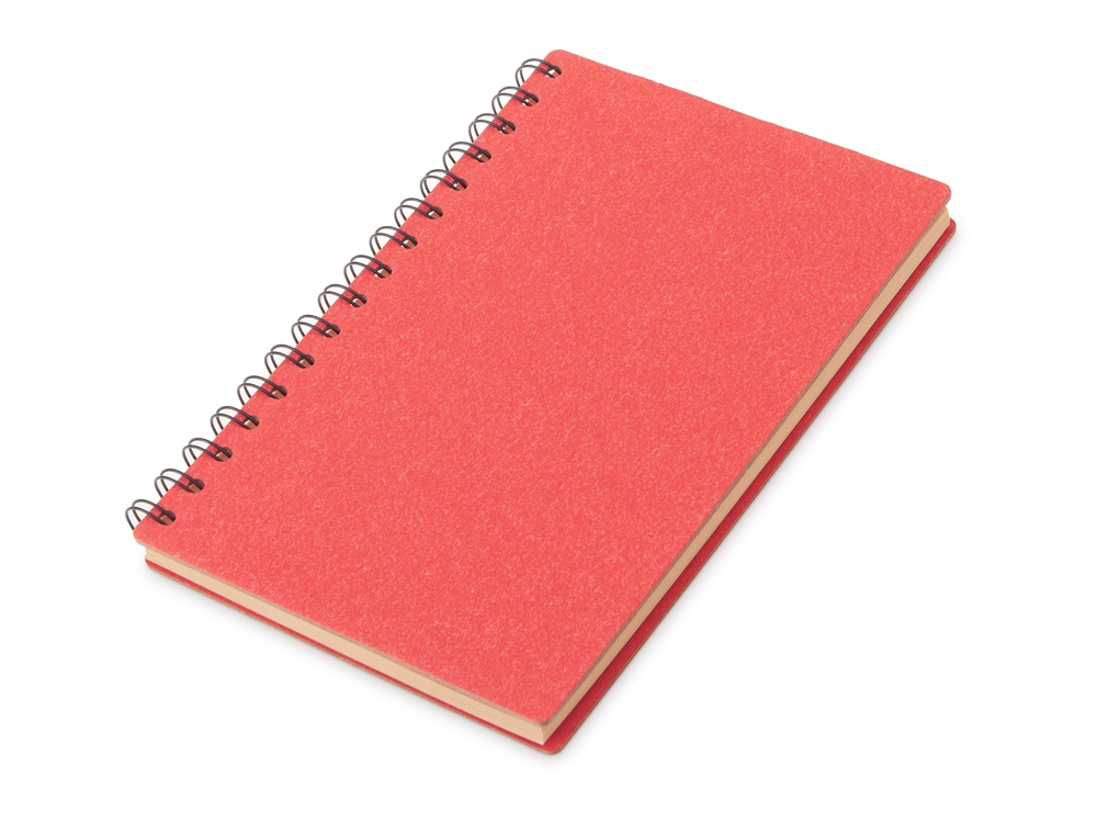 Блокнот на спирали в картонной обложке с переработанной бумагой Mania, зеленый