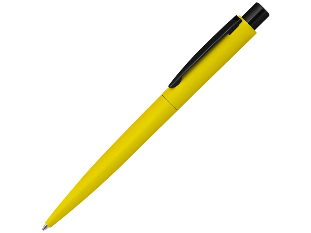 Ручка шариковая металлическая LUMOS M soft-touch, морская волна/черный