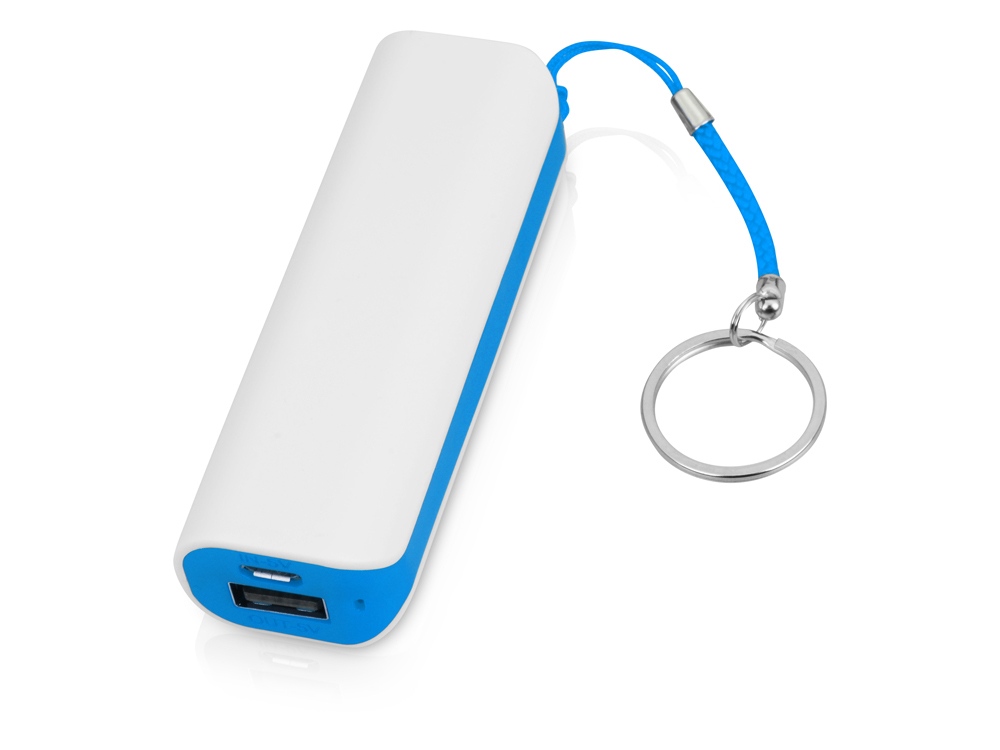 Портативное зарядное устройство (power bank) Basis, 2000 mAh, белый/фиолетовый