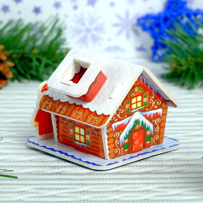 Конструктор фигурки"Дом деда мороза" 3Д 3564567
